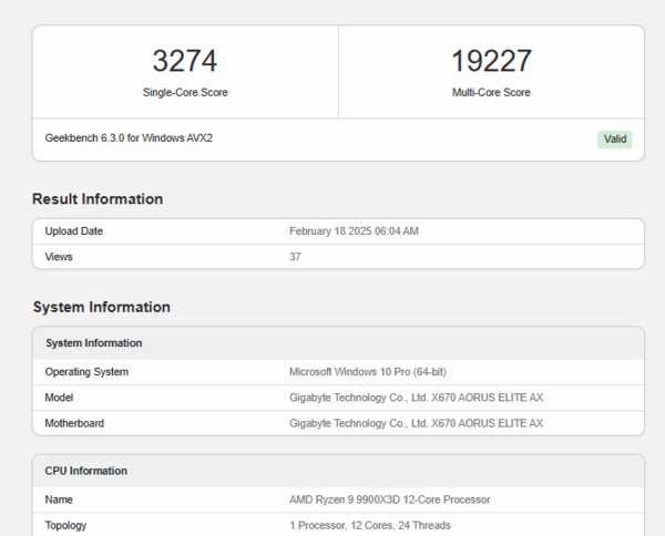 AMD Ryzen 9 9950X3D跑分出炉：单核提升明显